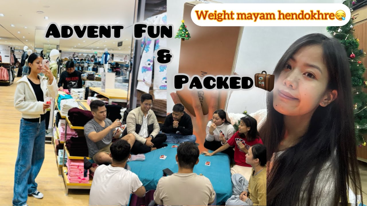Week before I went home🏠|Lil shopping|advent fun| Yum chatlamdai se chillehe fajana😪