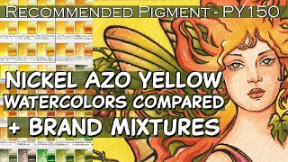 Recommended Pigment PY150 Nickel Azo Yellow Watercolors Compared Mixtures Pigment Database Update