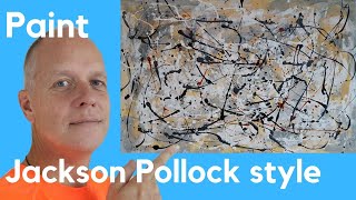 Famous How to paint like Jackson Pollock style drip action painting - Abstract Expressionism Art Profile