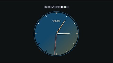 Analog Clock with Background Color Animation - C# WPF Microsoft Visual Studio | CSharp Programming