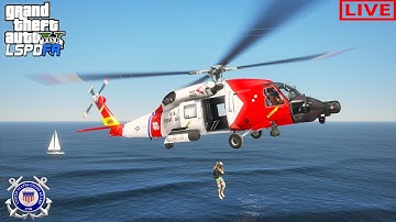 GTA 5 - USCG Coastal Callouts - Stranded Hiker!! (NVE)