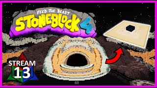 I made a BLACK HOLE?!? FTB StoneBlock 4  - Day 13 Stream VOD