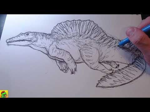 "Expert" Draws a Spinosaurus from Jurassic World Rebirth from Memory: The Ultimate Sketch Challenge