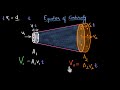 Volume flow rate and equation of continuity (Hindi)
