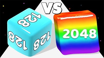 2048 JELLY CUBE (vs) CUBE RUN 2048 ∞ ASMR Gameplay Android iOS • Number Math • Infinity Cube Merge!