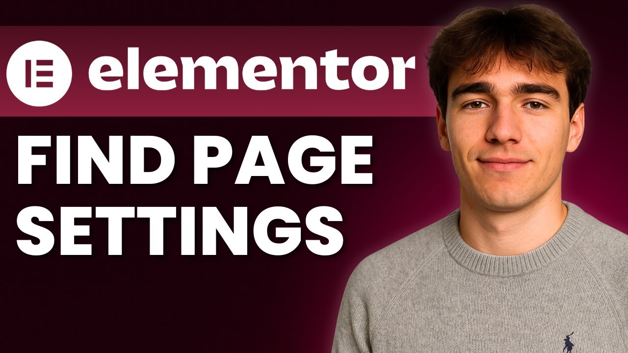 How To Find Page Settings In Elementor (Tutorial 2026) - YouTube