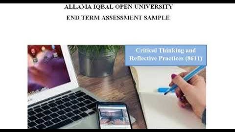 Aiou Solved Assignment (8611) ETA Critical Thinking and Reflective Practices  Sample Autumn 2019