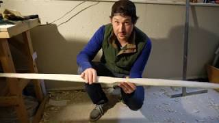 SELF BOW BUILD - PART 2 - FLAT BOW DESIGN. FLOOR TILLER.