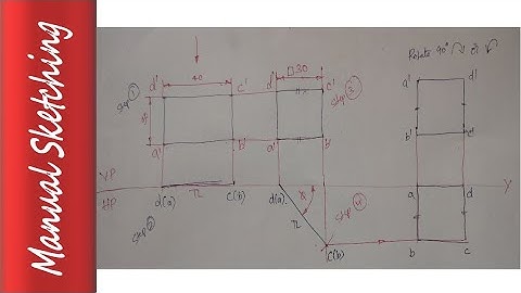 How to draw projection of planes ( mirror problem) manually in easy way? | EGDL | VTU