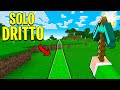 MINECRAFT MA POSSO CAMMINARE SOLTANTO DRITTO!