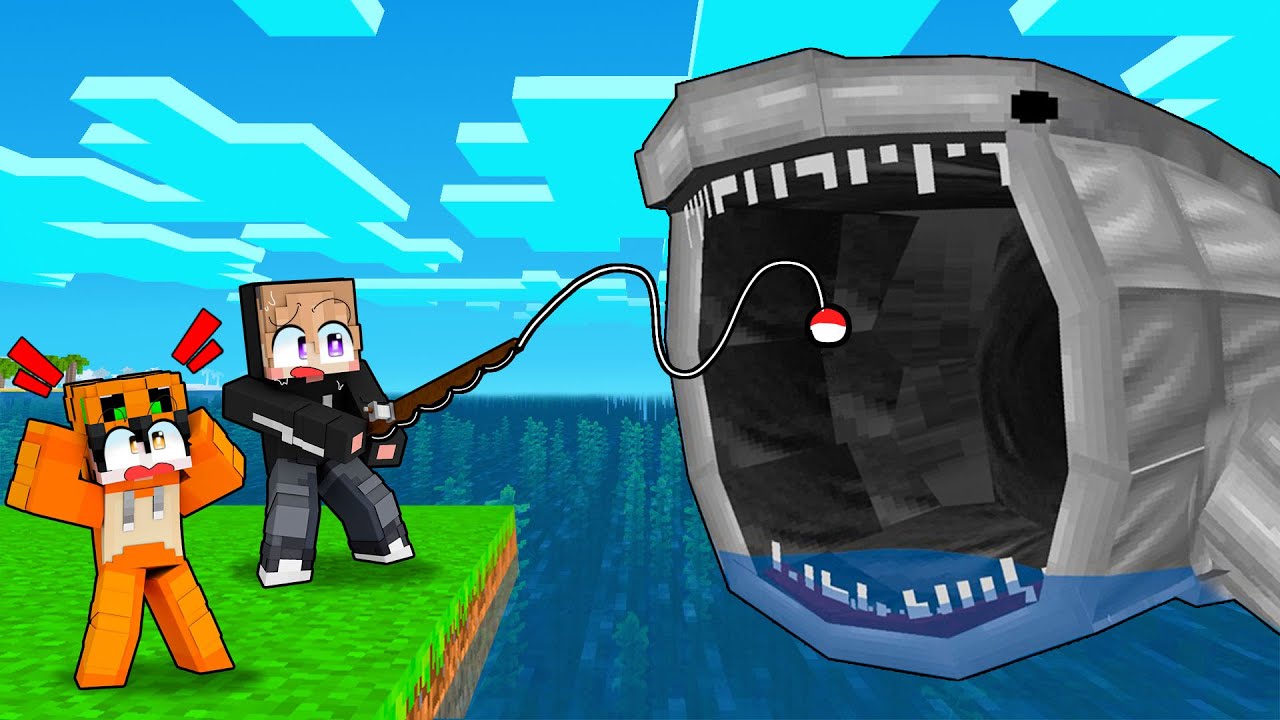 KITA MANCING DAN MENDAPATKAN IKAN THE BLOOP RAKSASA DI MINECRAFT!!