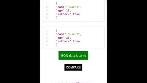 JSON COMPARE CHROME EXTENSION