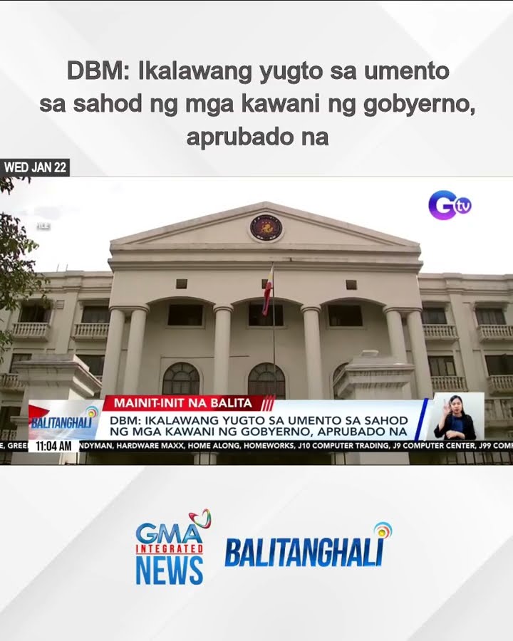 DBM: Ikalawang yugto sa umento sa sahod ng mga kawani ng gobyerno, aprubado na | Balitanghali
