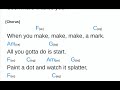 The Dot Song Chord Sheet With Improv Notes