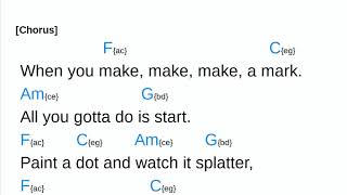The Dot Song - Chord Sheet with Improv Notes