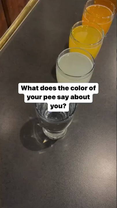 🚽 The color of pee can tell you a lot about your body.