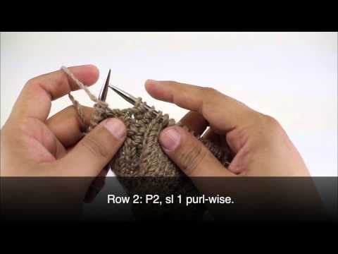 How to Knit the Three Stitch Slipped Cable LH