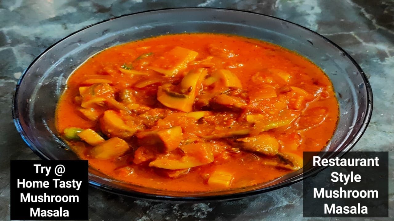 Restaurant Style Mushroom Masala Mushroom Recipe in Tamil How to