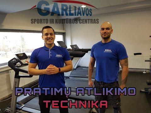 GSKC sportas. Pratimų atlikimo technika. Atsispaudimai ir jų variacijos