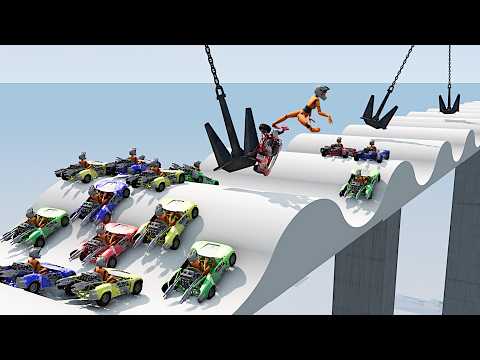 A Flock of NPC go-karts Battle for their Life