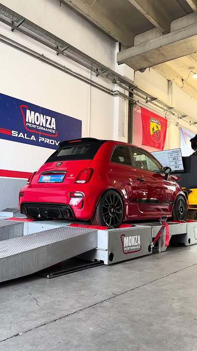 DYNOTEST ABARTH 595 STAGE 3 MONZA PERFORMANCE FULL EXHAUST and GMG RACING MANIFOLDS EXTREME SOUND!