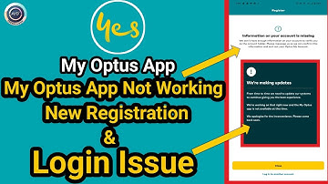My Optus App Not Login After Update 2024 | My Optus App Not Working Today | Optus Login Issue Today