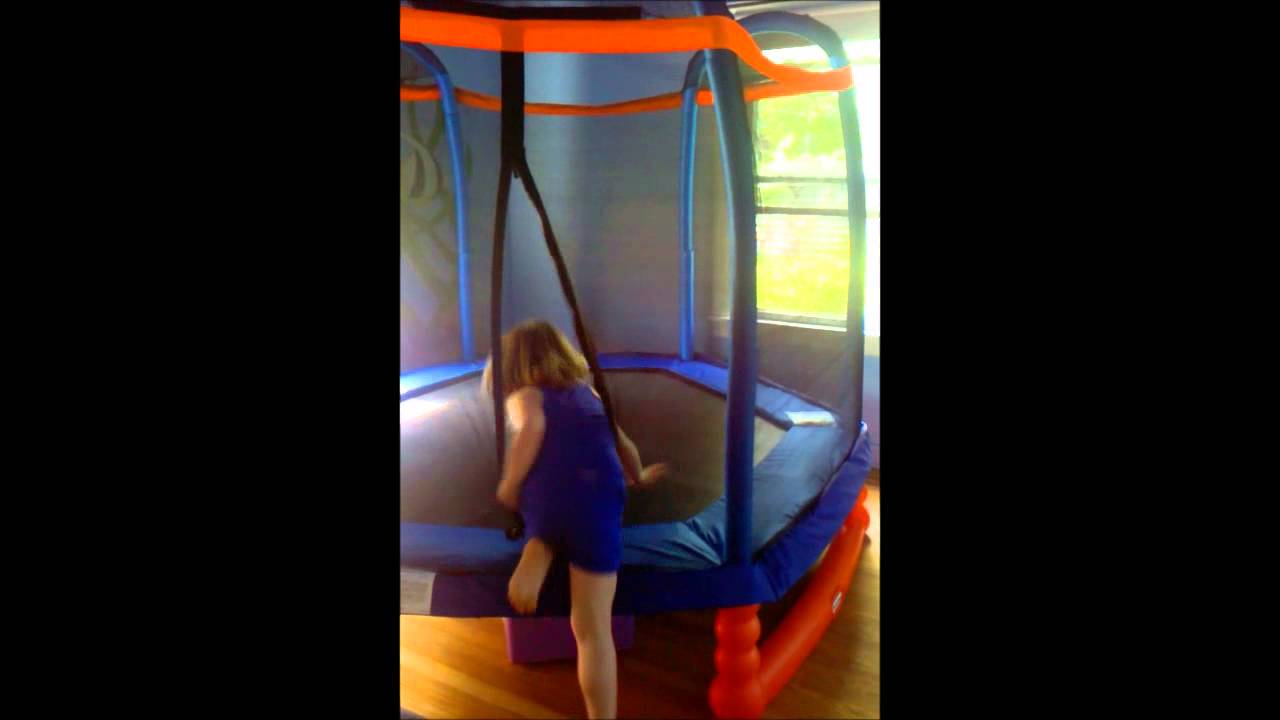 7 foot climb and slide trampoline