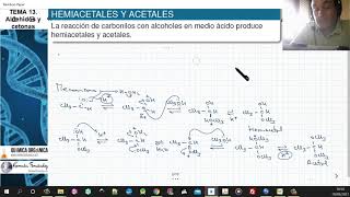 TEMA 13. ALDEHÍDOS Y CETONAS | 13.5. HEMIACETALES Y ACETALES