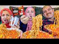 تحدى النودلز🍜 الكورى ضد كعكه الرز🍝 (دكبوكى) والعقاب مكافئه🥇💰