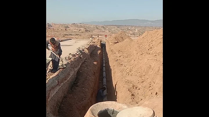 Laying of RCC concrete pipe for sewarge