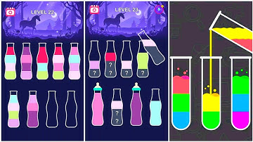 Water Sort Puzzle Gameplay 13, Android Games ios Walkthrough Simulator Think Brain Puzzle