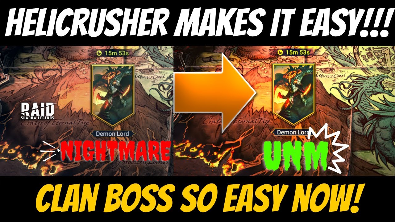 Helicrusher Easiest UNM Team Out There!!!  Raid: Shadow Legends