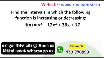 Find the intervals in which the function is increasing or decreasing:  f(x) = x^3 - 12x^2 + 36x + 1