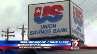Bank robbed in Norwood