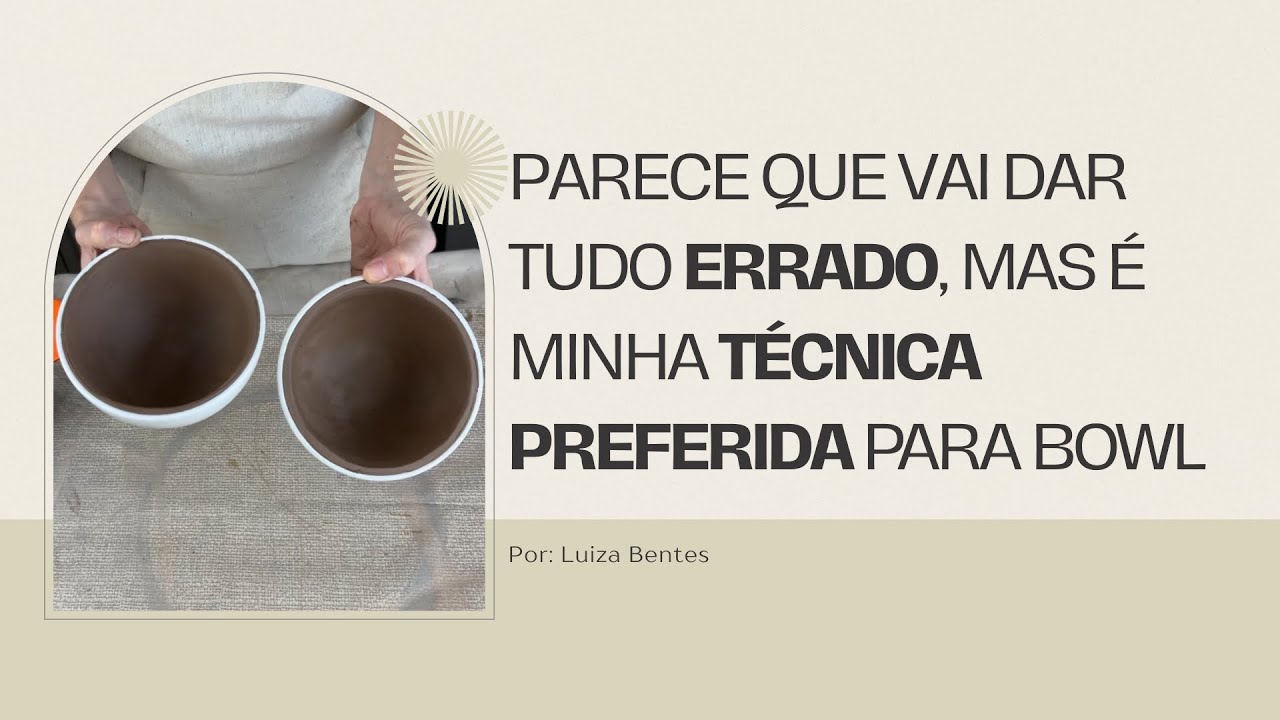 Como fazer um CONJUNTO de bowl de cerâmica usando molde