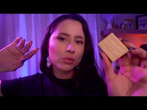 ASMR 💤 Extremely Gentle Wooden Sounds + Hand Sounds & Hand Movements | Tapping, Spiral, +