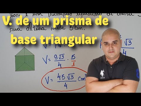 Vídeo: Como você encontra a área da base de um prisma triangular?