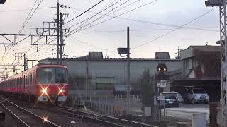 「3700系重連の一宮からの回送」3700系3702F+3700系3703F 名鉄名古屋本線 茶所駅 通過
