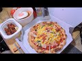 【ガストの宅配で宅飲み】ミックスピザ ハンバーグロコモコ丼など【昨日の晩酌】