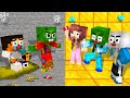 Monster School : Squid Game x BRAVE ZOMBIE PROTECT POOR HEROBRINE FROM BULLIES - Minecraft Animation