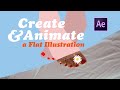 ANIMATE a Flat Illustration in AFTER EFFECTS 2020 | Shape Layer Repeater Tutorial | AE #withme EP.02
