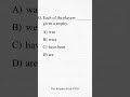 Mcq Practice #shortsfeed #english #education