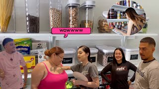 Clean Our Huge Pantry With Me Families Reaction