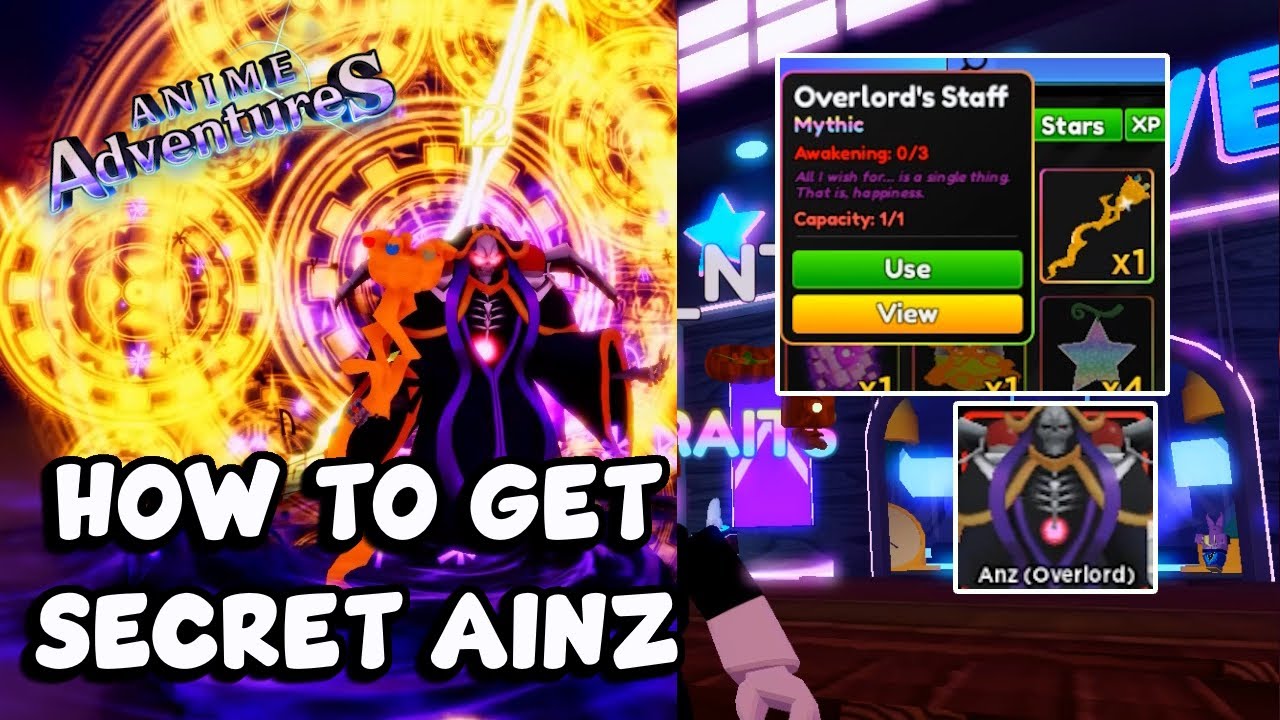 HOW TO GET THE NEW SECRET UNIT AINZ IN ANIME ADVENTURE - [Roblox] 