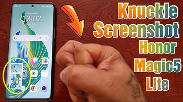 Honor Magic 5 Lite How to Take Screenshot/Scrollshot/Partial Screenshot Using Your Knuckles