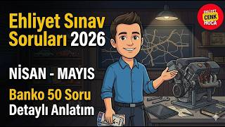 Ehliyet Sınav Soruları 2026 Nisan - Mayıs Çıkmış Sorular