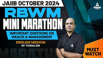 JAIIB RBWM Mini Marathon #5 | JAIIB RBWM English Classe | JAIIB 2024 Online Classes | JAIIB Oct 2024