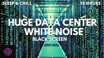 White noise from data center server sounds  / 10 hours with black screen for sleeping