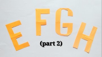 LETTER CUTTING TUTORIAL from A to Z / part 2 - E, F, G and H/ uppercase techniques