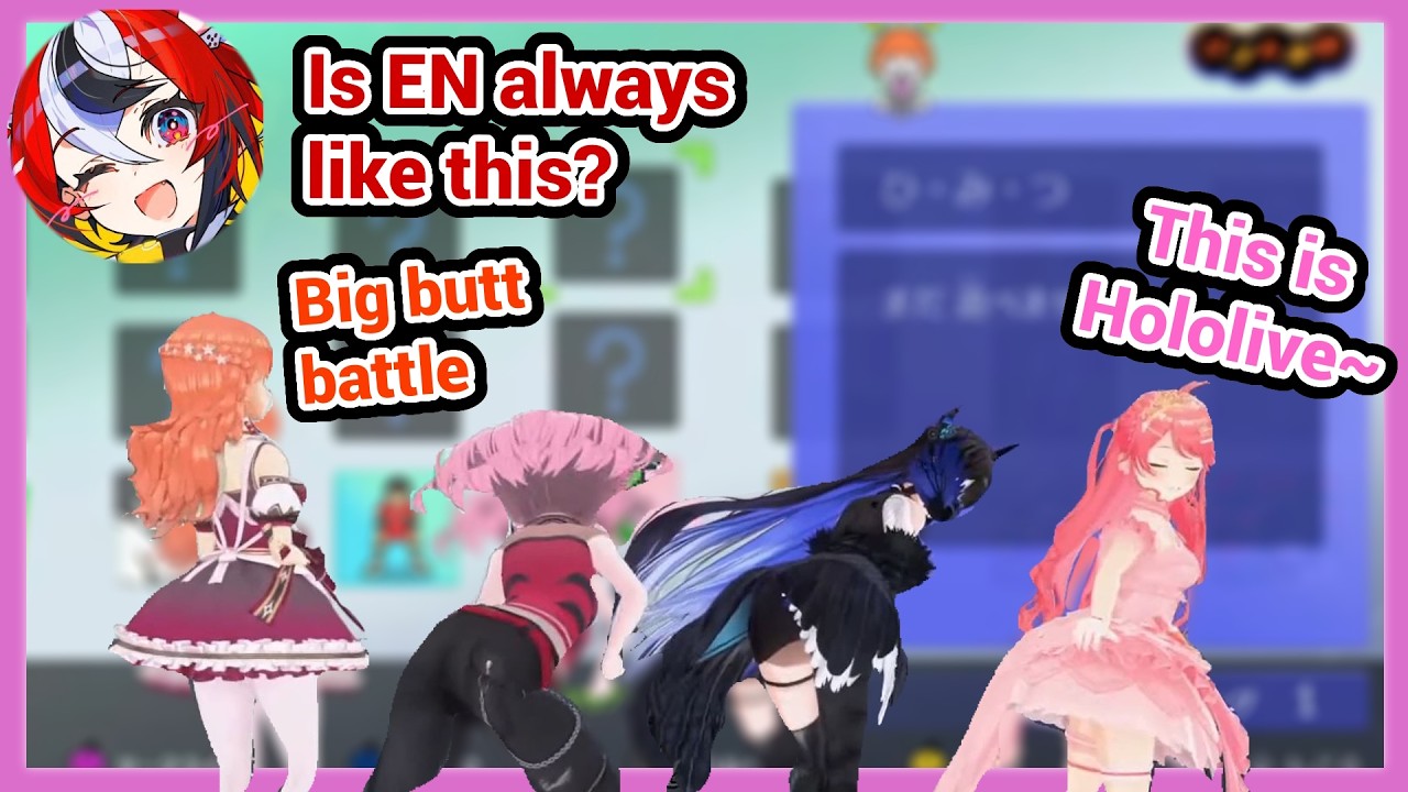 Miko Was Surprised When Kiara Suddenly Showed Her Butt!!! With Roboco Mio Calli Bae Nerissa!!!